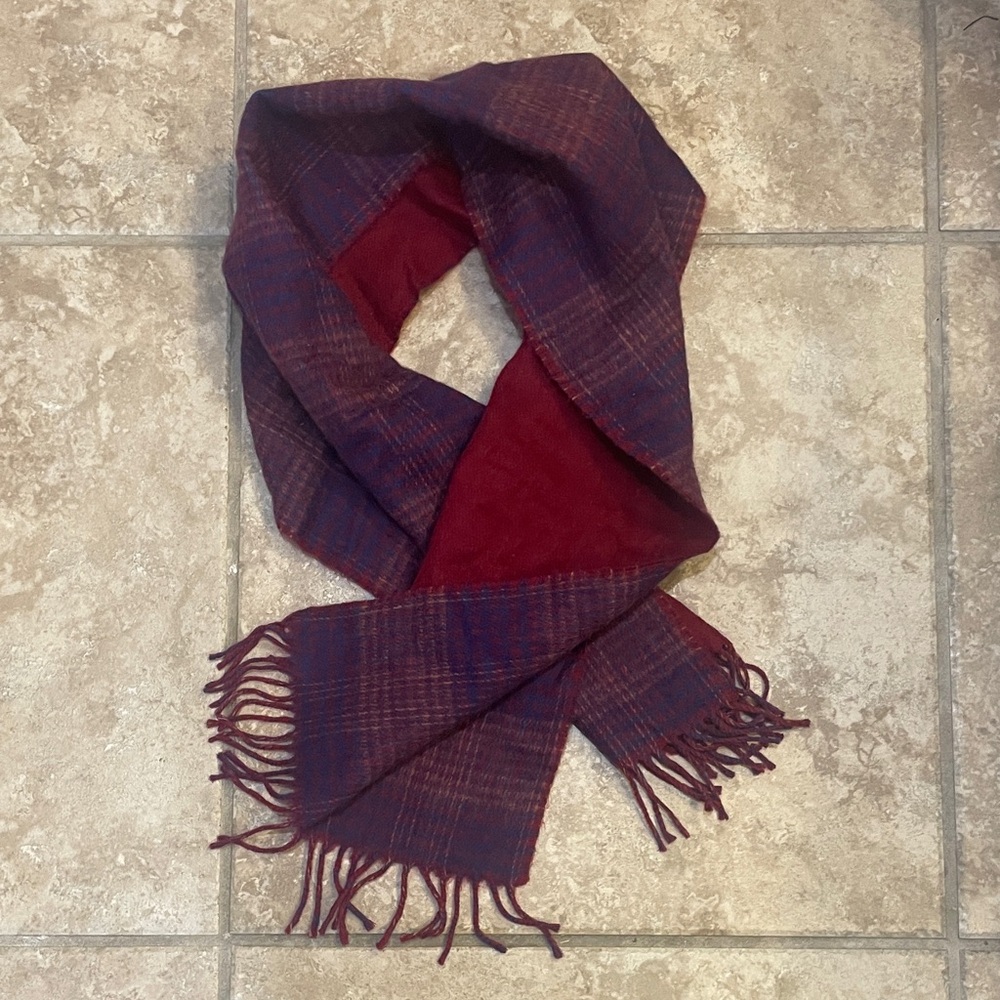 Charisma Deep Red Wool Fabric